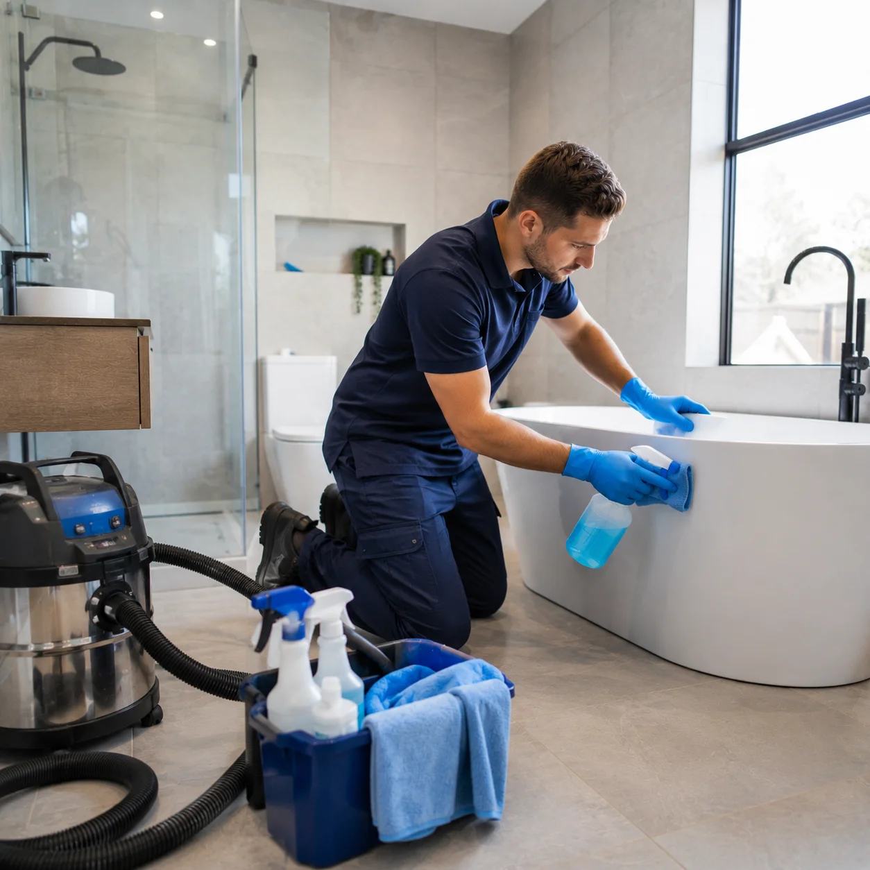 Detailed Bathroom Sanitization and Descaling