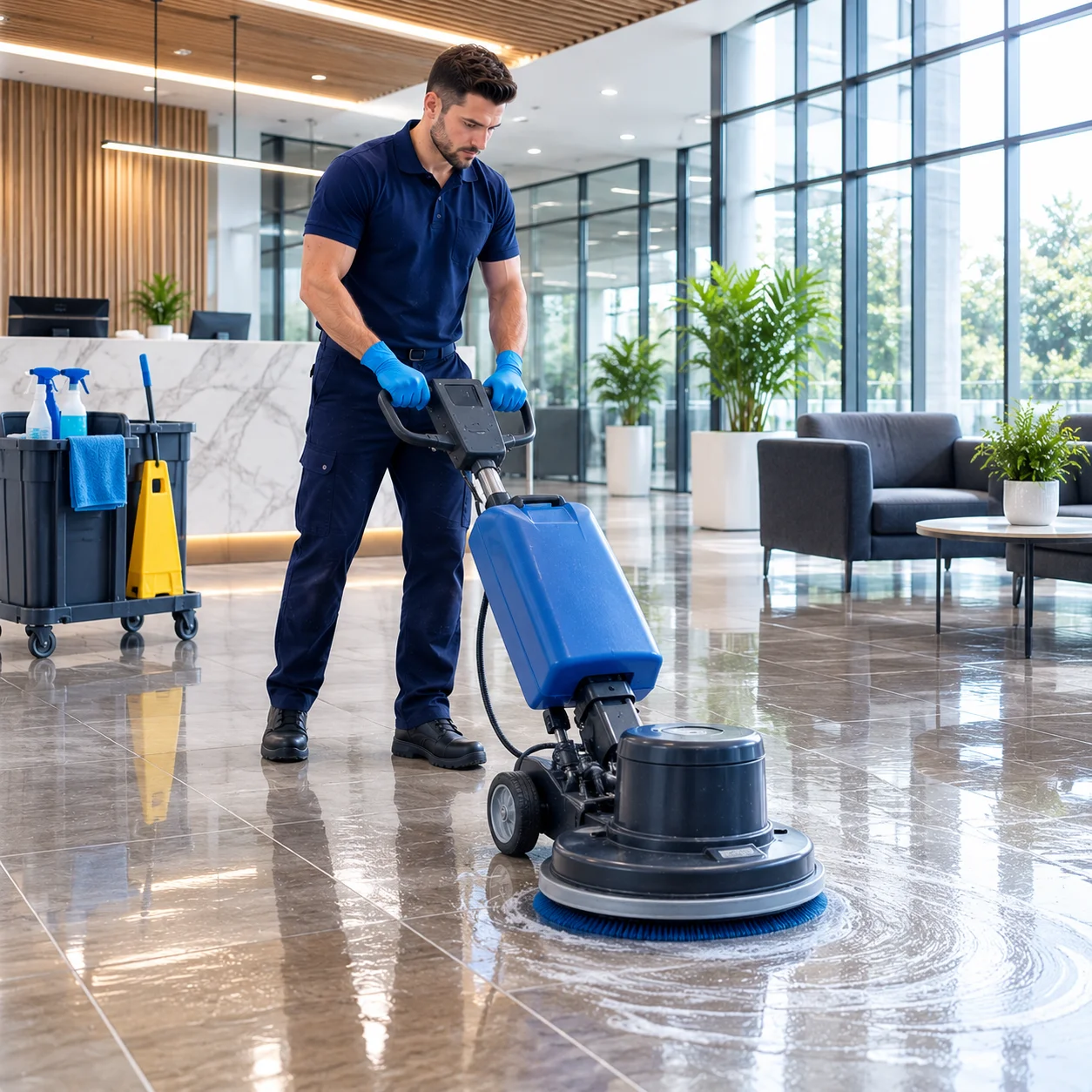 Detailed Tile & Grout Floor Care